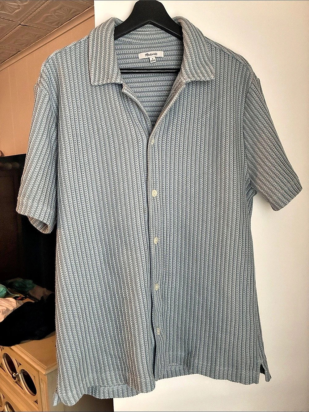 Madewell Textured-Knit Short-Sleeve Shirt- men’s